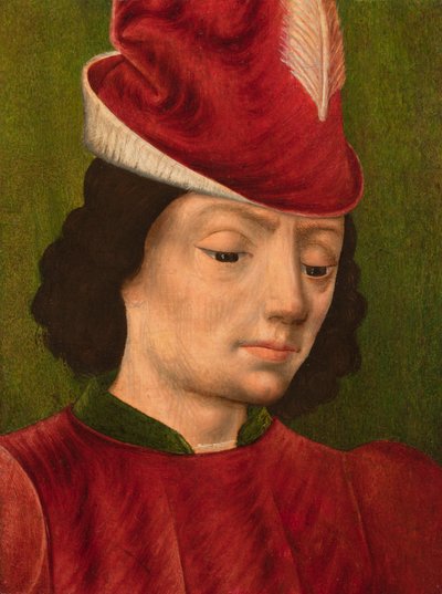 Une figure masculine peut-être Saint Sébastien : Un fragment, vers 1480 - Savoyard School