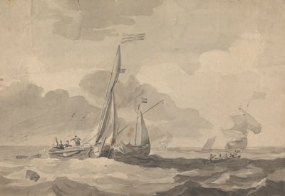 Bateaux en mer - Sawrey Gilpin