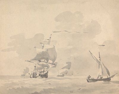 Navires en mer - Sawrey Gilpin
