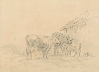 Deux vaches et un veau - Sawrey Gilpin