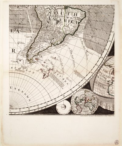 Nouvelle et correcte carte du monde (section), vers 1774 - Sayer & Bennett