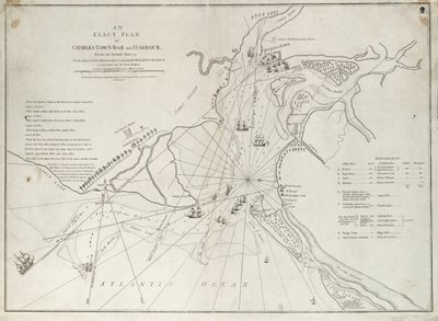 Plan exact de la barre et du port de Charles Town, d