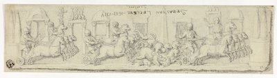 Relief antique de course de chars - Sébastien Le Clerc the elder