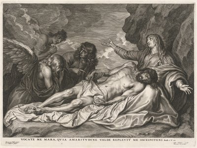 La Vierge soutenant le Christ mort - Schelte Adams Bolswert after Sir Anthony van Dyck