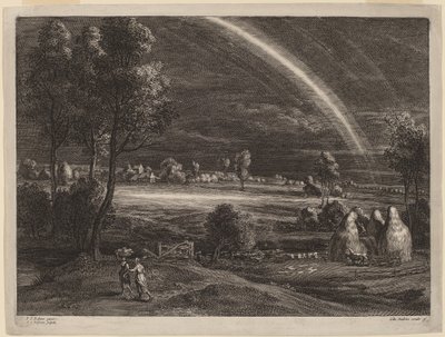 Paysage avec un grand arc-en-ciel - Schelte Adams Bolswert after Sir Peter Paul Rubens