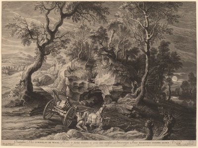 Paysage rocheux - Schelte Adams Bolswert after Sir Peter Paul Rubens