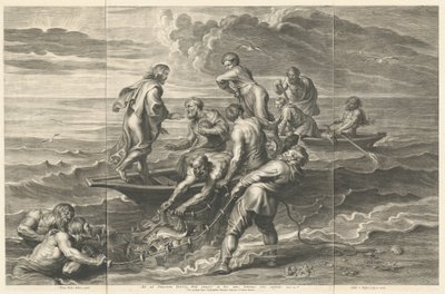 La pêche miraculeuse - Schelte Adams Bolswert after Sir Peter Paul Rubens