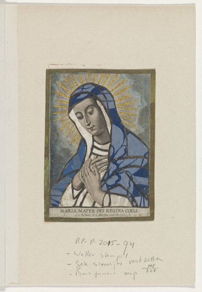 Image appliquée avec Marie - Schelte Adamsz. Bolswert