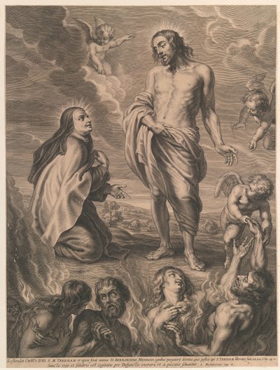 Sainte Thérèse intercède pour Bernardino de Mendoza - Schelte Adamsz. Bolswert