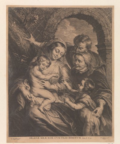 Sainte Famille avec un chardonneret - Schelte Adamsz. Bolswert