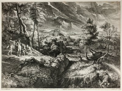 Paysage avec Philémon et Baucis, des Grands Paysages - Schelte Adamsz. Bolswert