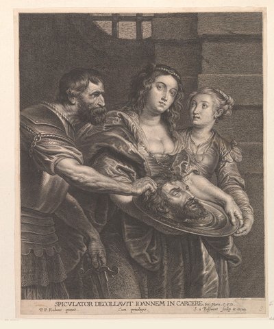 Salomé reçoit la tête de Jean-Baptiste - Schelte Adamsz. Bolswert