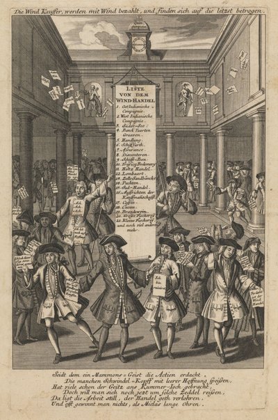 Marchands de vent jetant de l