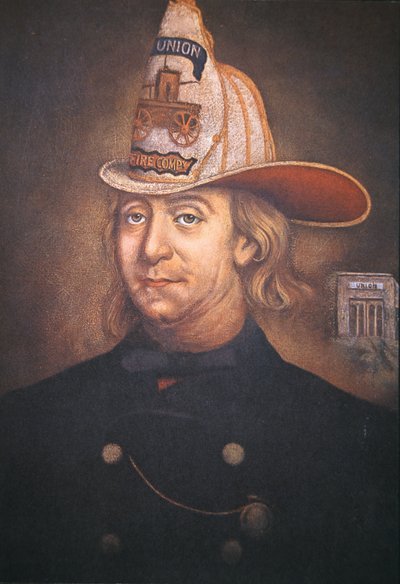 Benjamin Franklin portant l