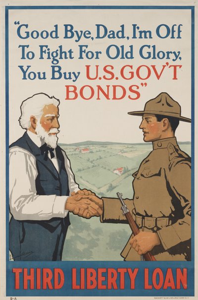 Au revoir, Papa, je pars combattre pour la vieille gloire - School American