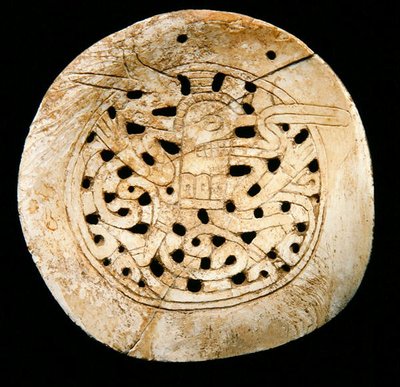 Gorget (coquille marine) - School American