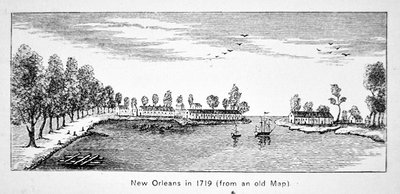 Nouvelle-Orléans en 1719 - School American