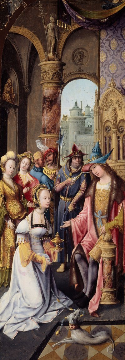 Le roi Salomon recevant la reine de Saba - School Antwerp