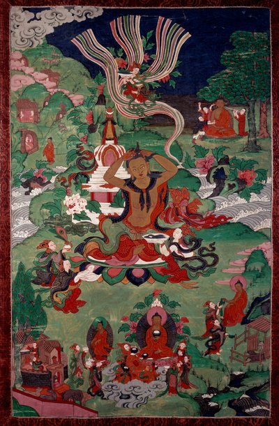 Épisode de la vie de Bouddha : la coupe de cheveux - School Asian