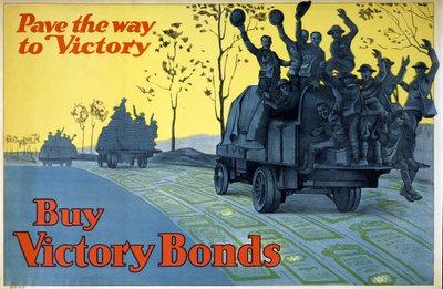 Achetez des obligations de guerre. Ouvrez la voie à la victoire, pub. 1918 - School Canadian