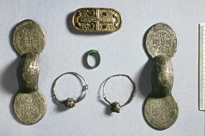 Bijoux de Camon, Amiens, Somme, carolingien, 7ème-10ème siècle - School Carolingian