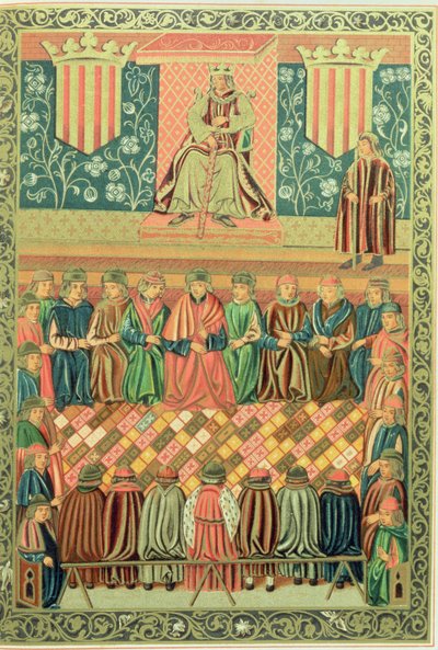 Le roi Jacques Ier le Conquérant présidant les Cortes de Lleida en mars 1242, d