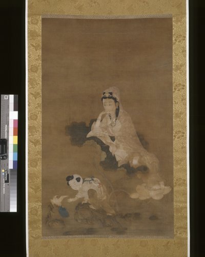 Avalokitesvara (Guanyin) sur lotus - School Chinese
