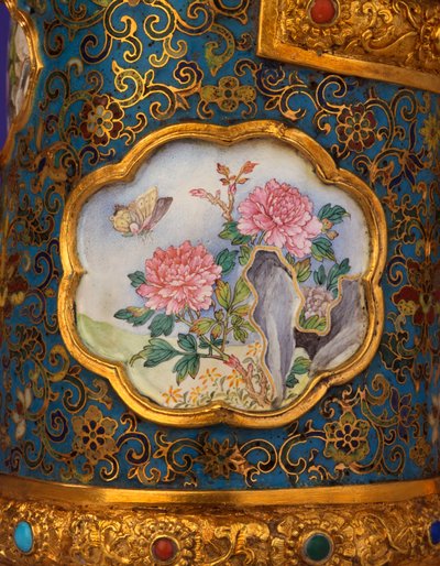 (détail) Cartouche en émail d