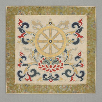 Huit objets précieux bouddhistes, Roue de la Loi - School Chinese