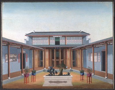 Temple Honam - Cour avec quartiers résidentiels - School Chinese