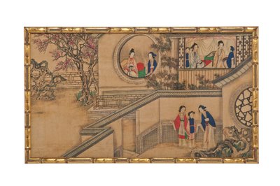 Une des 24 scènes du Rêve de la Chambre Rouge - School Chinese