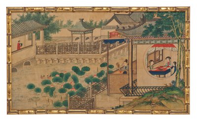 Une des vingt-quatre scènes du Rêve du pavillon rouge - School Chinese