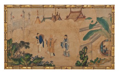 Une des vingt-quatre scènes du Rêve du pavillon rouge - School Chinese