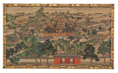Une des vingt-quatre scènes du Rêve dans le pavillon rouge - School Chinese