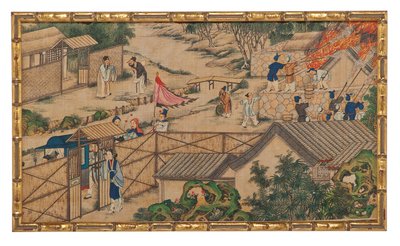 Une des Vingt-Quatre Scènes du Rêve de la Chambre Rouge - School Chinese