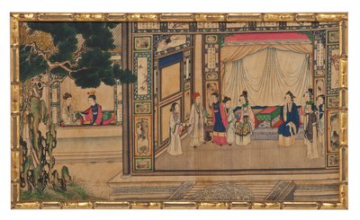 Une des vingt-quatre scènes du Rêve du pavillon rouge - School Chinese