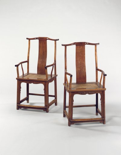 Paire de chaises officielles du sud Huanghuali, Nanguanmaoyi - School Chinese