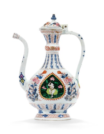 Aiguière Rose-Imari et couvercle pour le marché du Moyen-Orient, deuxième quart du 18e siècle - School Chinese
