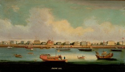 Shanghai, Chine (huile sur toile) - School Chinese