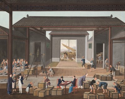 Production de thé, c. 1820 - School Chinese