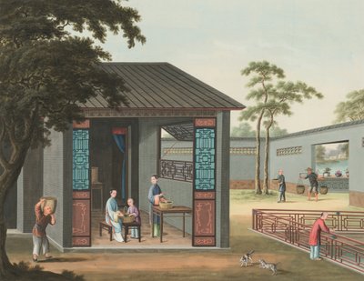 Production de thé, c. 1820 - School Chinese