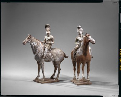 Deux figures équestres, dynastie Tang - School Chinese