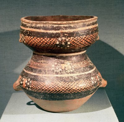 Vase à taille contractée, de Lanzhou, Gansu, fin du 3ème millénaire av. J.-C. - School Chinese