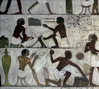 Louxor Thèbes : Nécropole des Nobles, Tombe de Rekhmire, artisans - School Egyptian