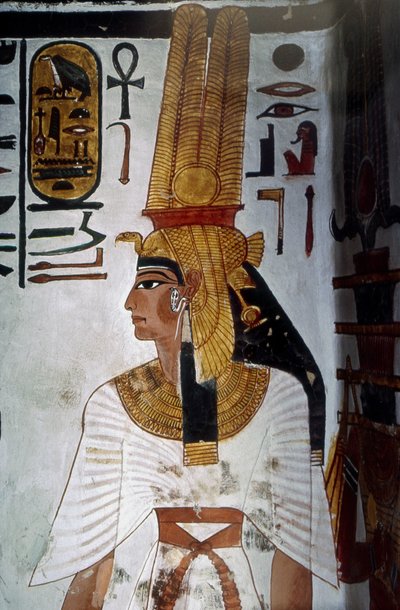 Louxor, Thèbes : Portrait de Néfertari (RAMSES II) - School Egyptian