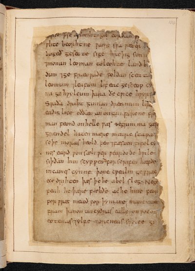 Une page de Beowulf des folios parfois appelés 