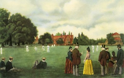 Big Side Cricket, Rugby School, Angleterre, tiré de "English Public Schools" par Rex Warner - School English