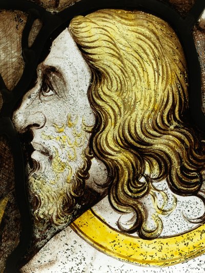 Section conservée de la grande fenêtre orientale à York Minster : 