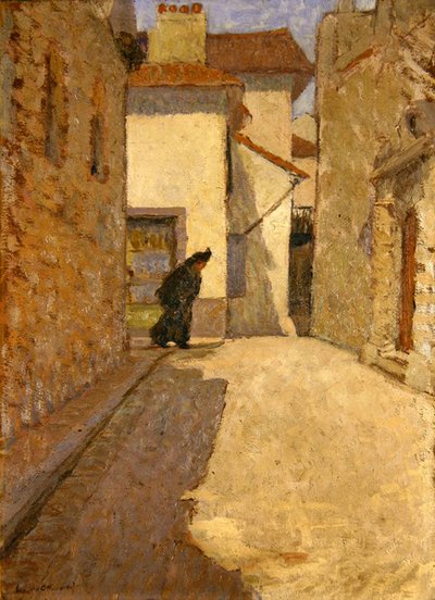 Figure dans une rue de Dieppe - School English