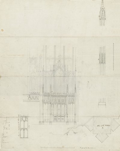 Intérieur de la cathédrale de Lichfield - Reredos de l